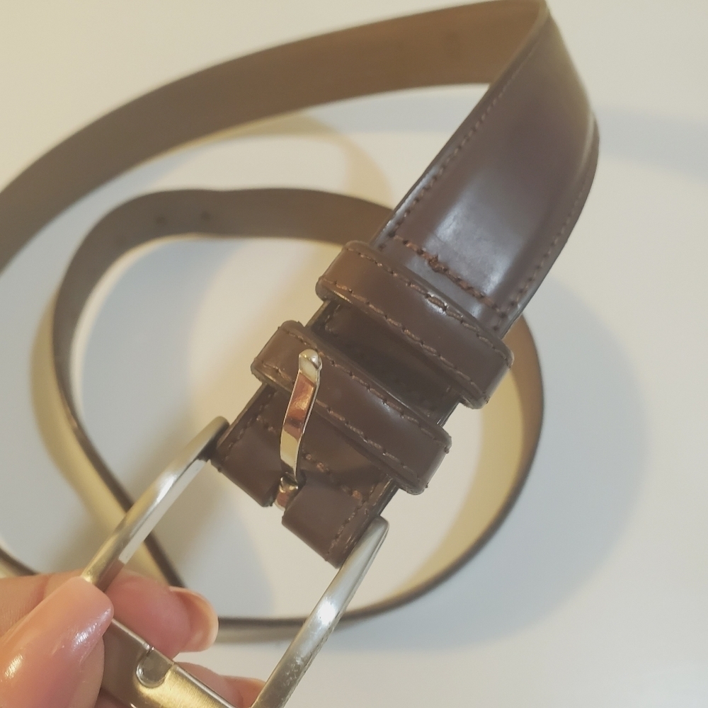 Bojos Men's brown leather belt size 38